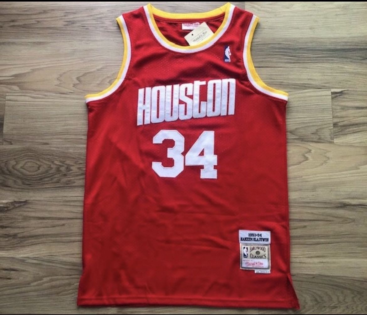 Hakeem Olajuwon Mitchell And Ness Jersey Size Medium