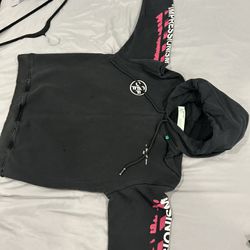 off white hoodie black/pink/white 