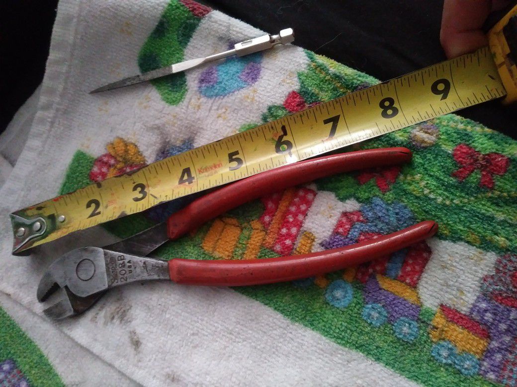 SNAP ON TOOLS Battery Bolt Pliers Snap-On #208B Made in USA