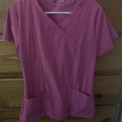 Pink Top Scrub