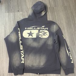 Size Xl Dm If Intrested Hellstar Zip Grey And White