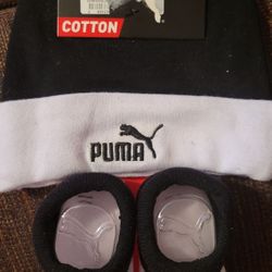 Puma Infant And Hat Bootie New