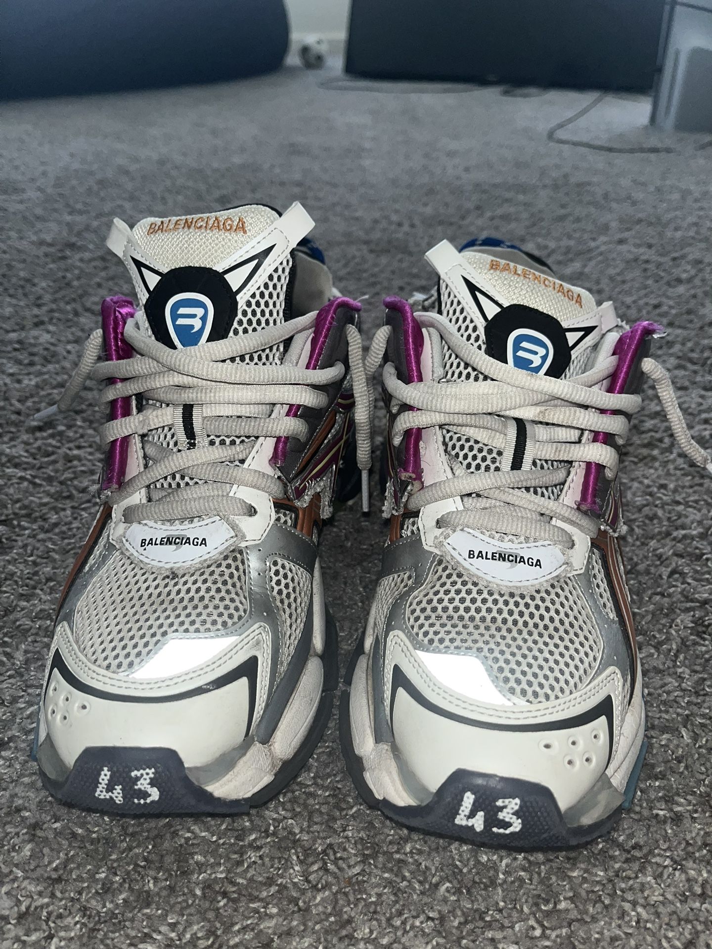 Colorful Balenciaga Runner Shoes Women's Runner Gradient Sneaker