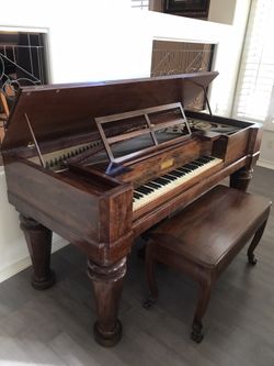 1830s Chickening Mackays square Grand Antique Piano