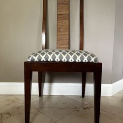Dining Chair, Wood with Seagrass Accent