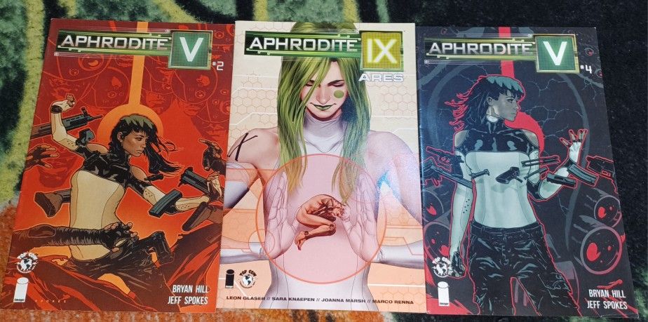 Aphrodite V Issue 4 And 2 IX Ares Life Future Enemies 3 Comic Lot