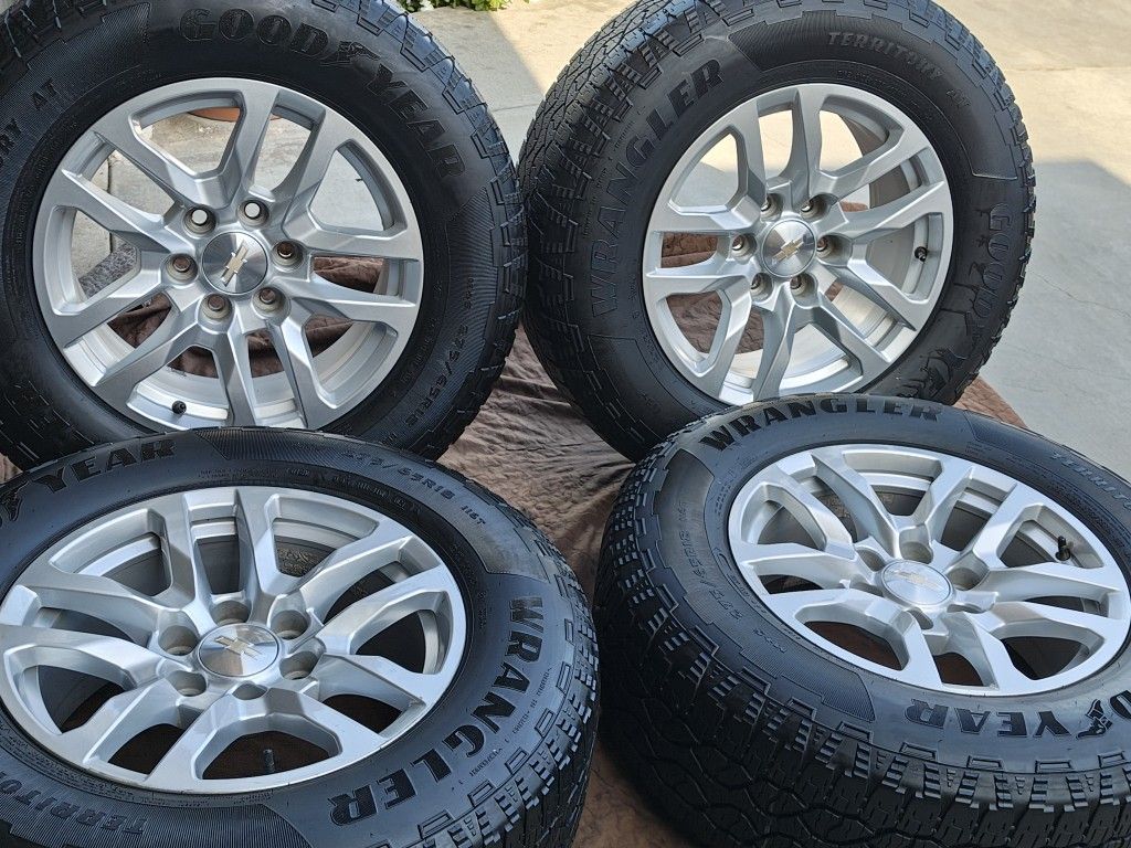 18" Chevy Wheels Goodyear Tires 80%%%