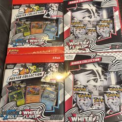 Pokémon black bolt and white flare poster and binder collection