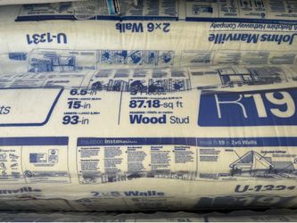 Insulation R19x15 unfaced for 2x6