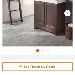 ✨️ $250 W4766 Glacier Bay

Shaila 30.5 in. W x 16.25 in. D x 35.06 in. H Single Sink Bath Vanity in Gray Oak with White Cultured Marble Top imp