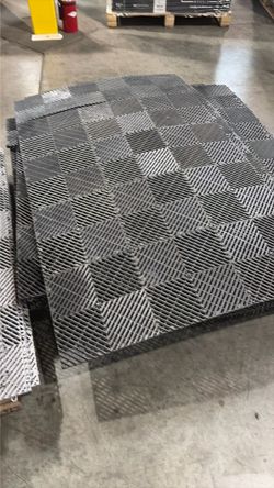 Plastic checker board flooring