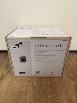 Brand New allen + roth Dunmore Matte Black Tub & Shower Faucet