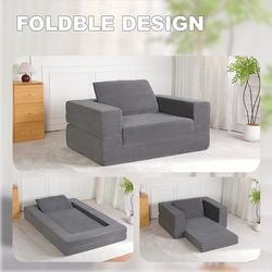 LOW PRICE MOVING- NEW SUPER SOFT 2 IN 1 FOLD OUT BED COUCH