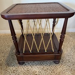 End Table Side Table Wood  Tommy bahama Style 