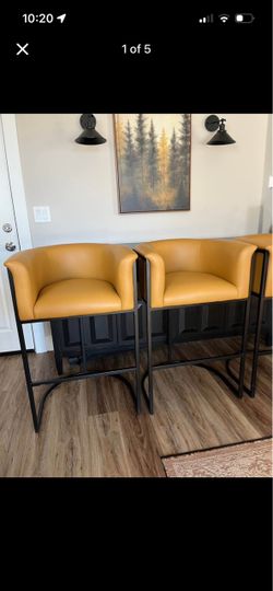 Set of 4 Manhattan Comfort Bar/Counter Stools