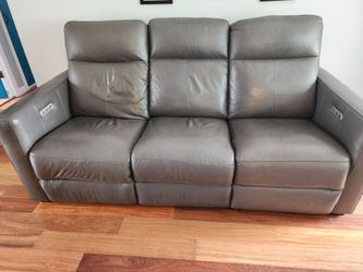 Flexsteel Reclining leather couch