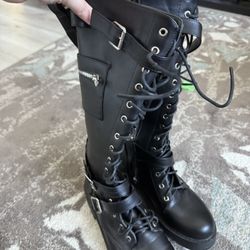 Long Black Boots Size 9.5