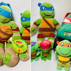 TMNT Teenage Mutant Ninja Turtles Plush Toy Lot TY Monster Jam Build a Bear