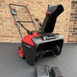 New Power Smart 21in 40volt Snow Blower 