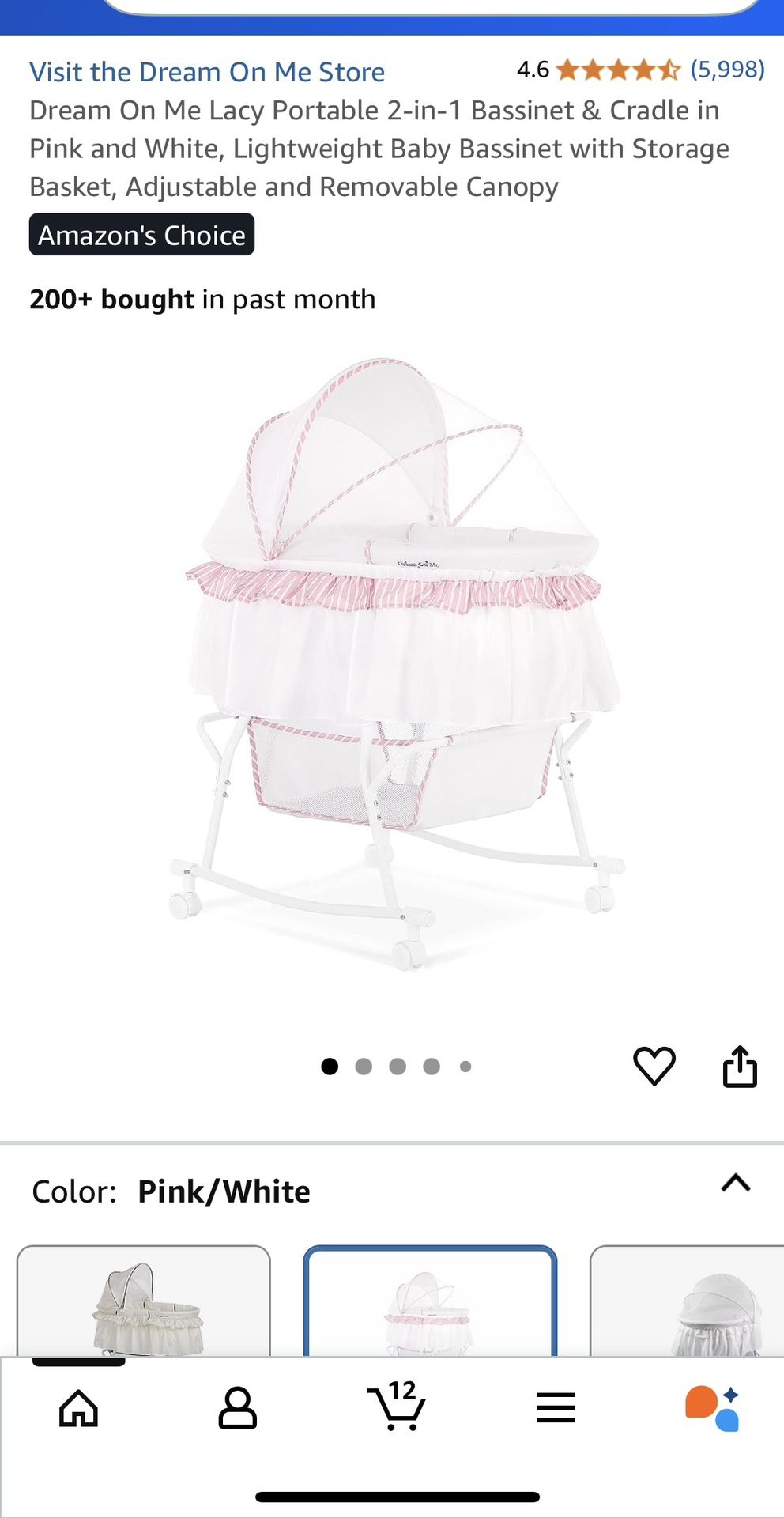 Baby Bassinet /cradle Portable