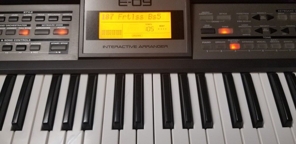 Roland E-09 Interactive Arranger 61 Key Piano Keyboard