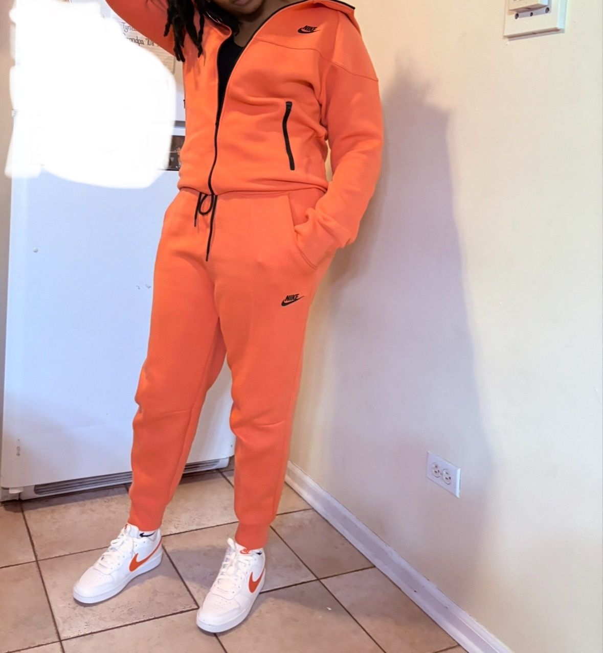 Nike Tech Fleece Orange Suit