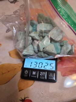 1300 carats raw turquoise