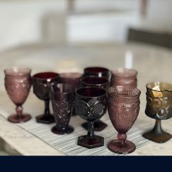 VINTAGE MISMATCHED AVON CAPE CODE GOBLETS ETC