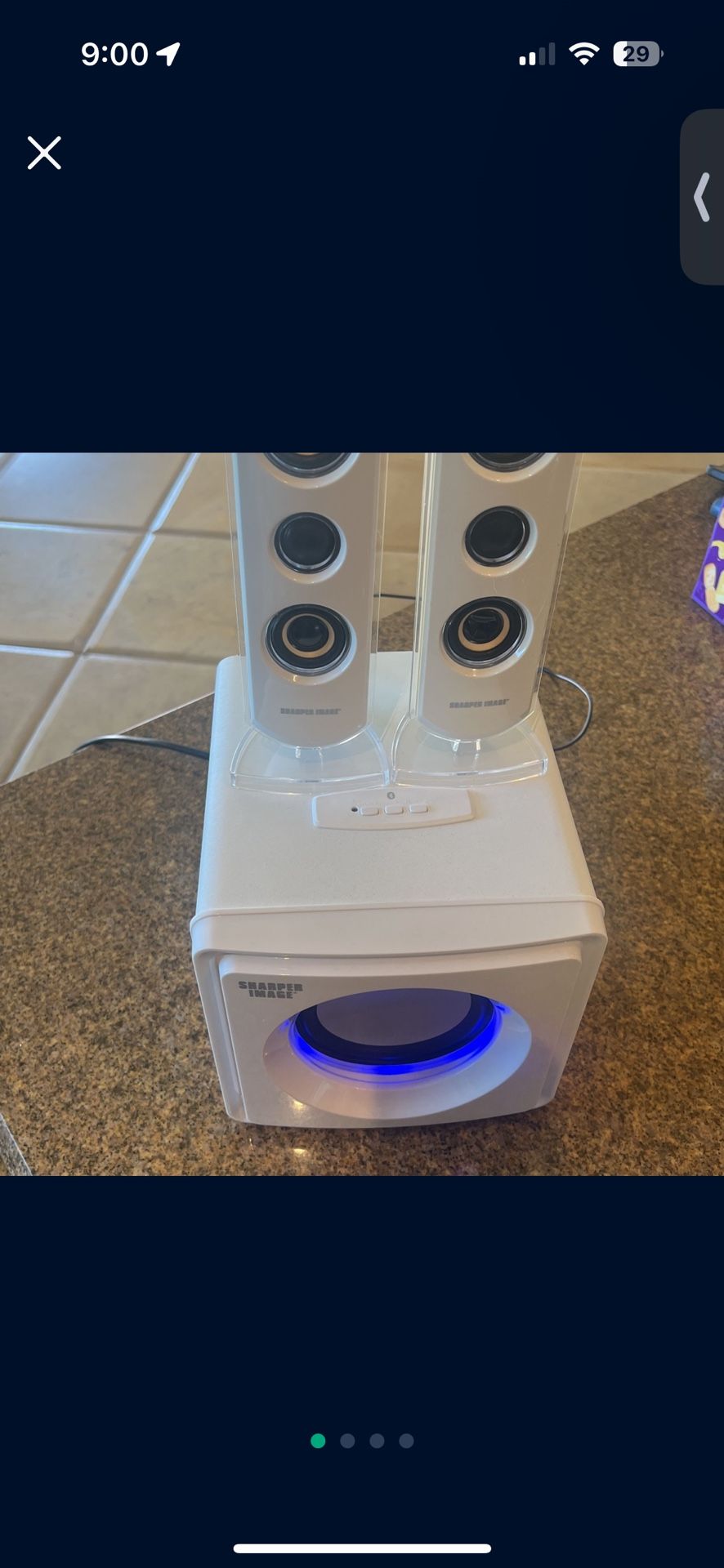 Free Sharper Image Bluetooth Speaker!