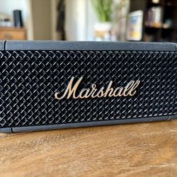 Marshall Emberton Bluetooth Portable Speaker - Black & Brass