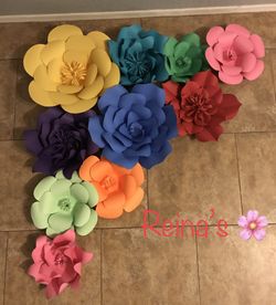 Fiesta party paper flowers