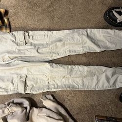 fear of god sweater $30 cargo pants $25