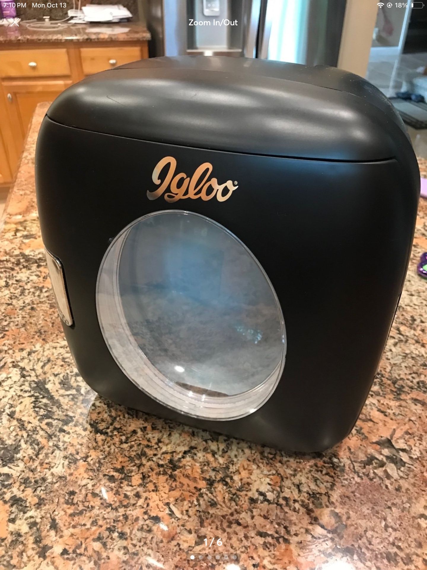 Igloo black mini fridge Preloved