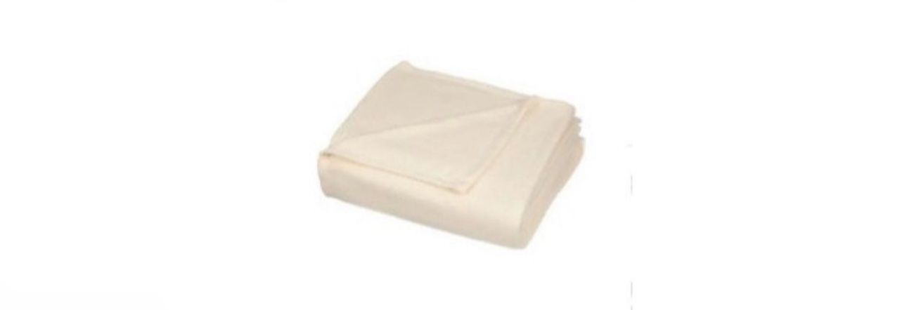 Cotton Bay® Ashby⢠Fleece Blanket Twin 72x90 Ivory Additional Detail: Open Bo