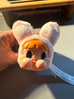Pop mart powerpuff girls blossom cry baby plushie keychain