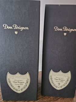 Dom Pérignon Vintage 2008 Empty Bottle with Original Presentation Box (Set of 2)