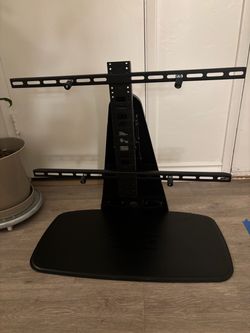 Black Universal TV Floor Stand with Mount Bracket