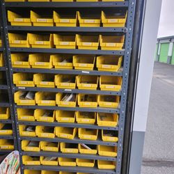 SHELF ORGANIZER WITH PLASTIC BINS