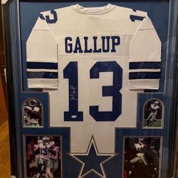 Michael Gallup Framed Jersey