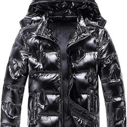 Black Puffer Jacket Men 