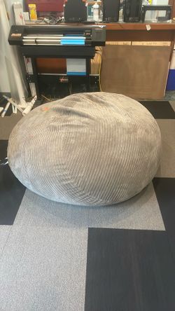 Beanbag - Grey, King, Corduroy