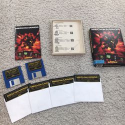 Mechwarrior Vintage Pc Computer Game 1989 Activision 5.25” Floppy Disk
