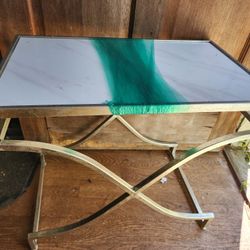 Accent Table With Stone (Marble?)