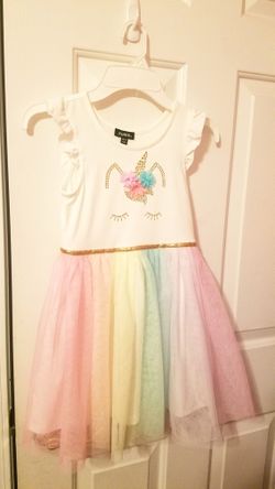 Zunie Unicorn Dress size 5 New