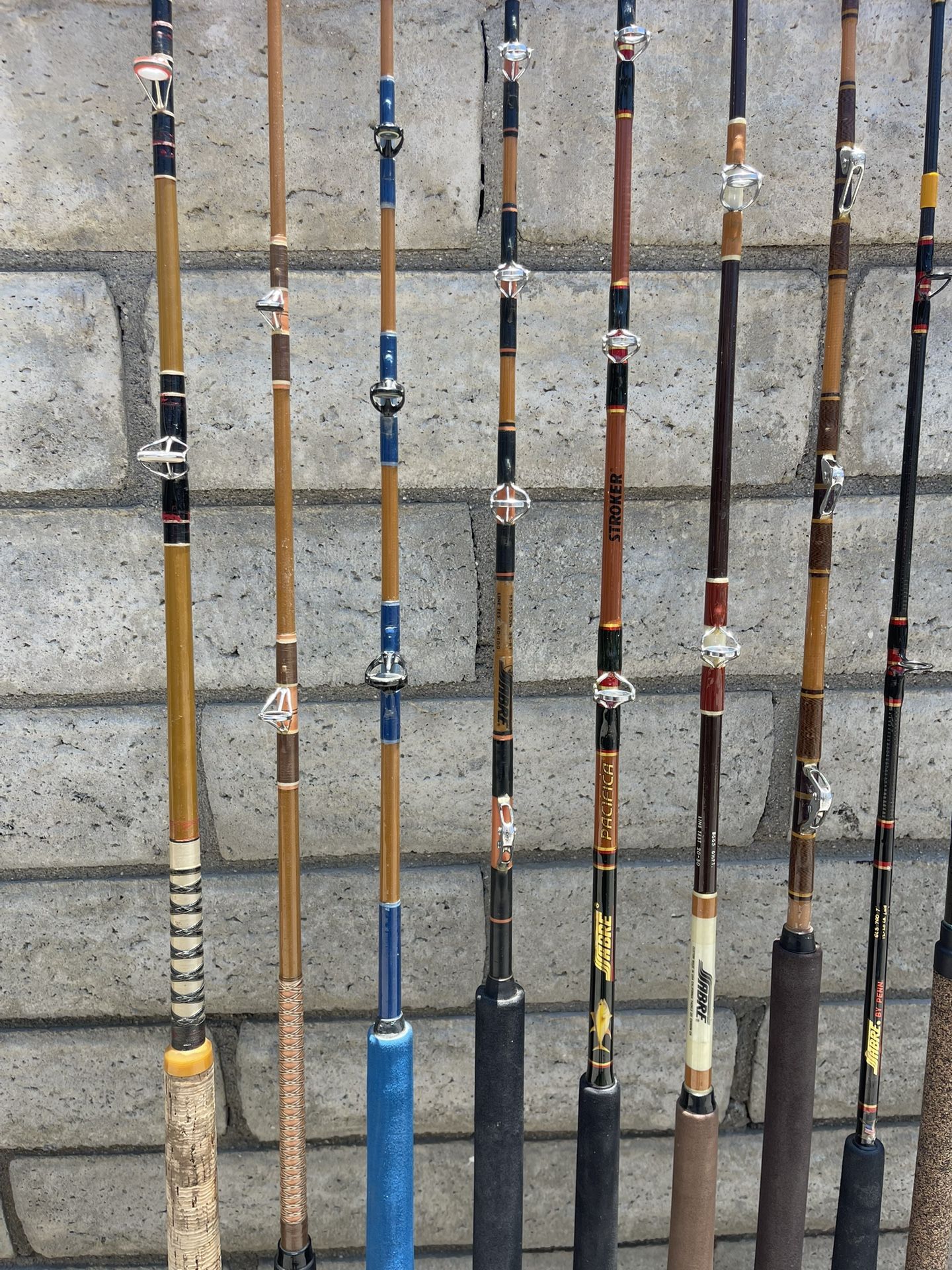 SABRE, SHIMANO, PENN, FENWICK