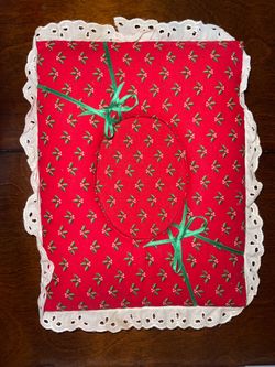 Handmade Mistletoe- Christmas Cloth Picture Frame