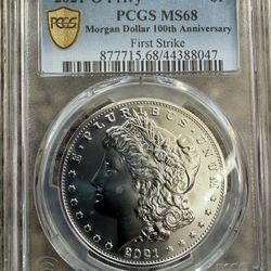 2021-O Privy $1 Morgan Dollar – PCGS MS68 – First Strike – 100th Anniversary