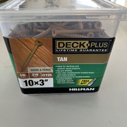 Deck Screws 10x3” Tan Color 5lb