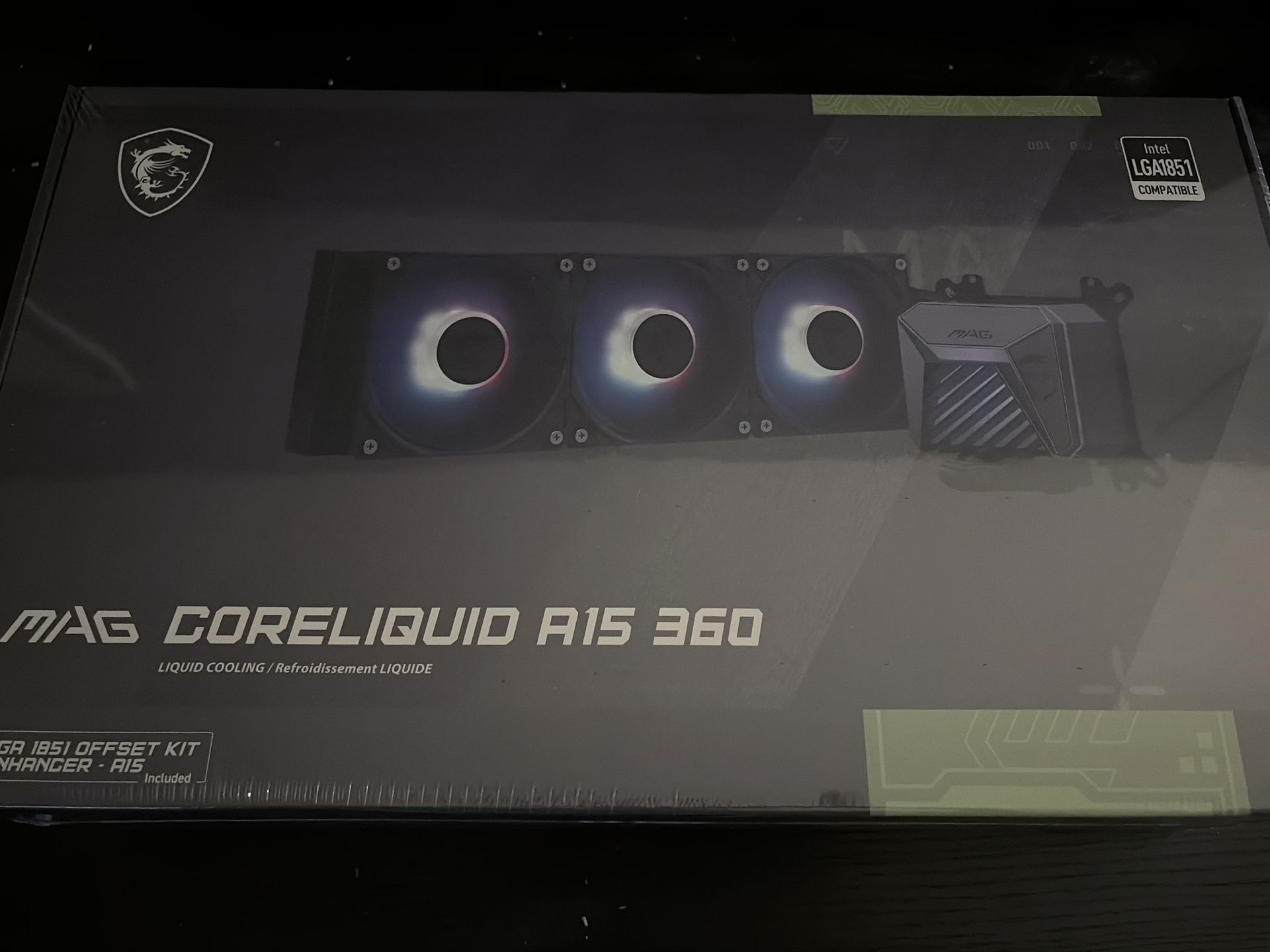 MSI MAG CORELIQUID A15 360mm RGB AIO Liquid CPU Cooler
