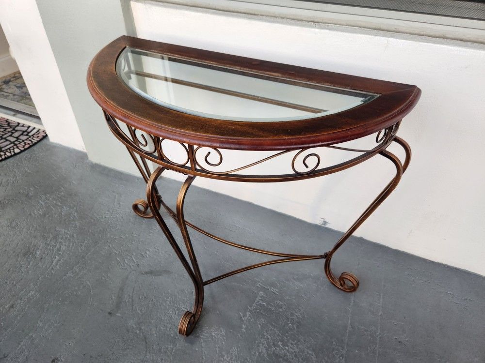 Elegant Glass Console Table